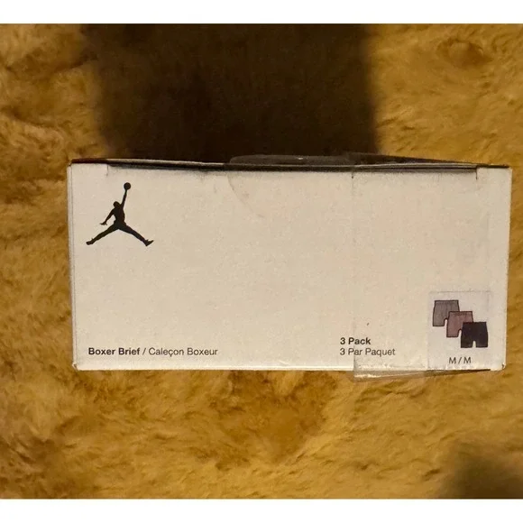 NWT Jordan Flight Modal 3 Pack Boxer Briefs Men's Size Medium Hemp & Black Color - Picture 5 of 6